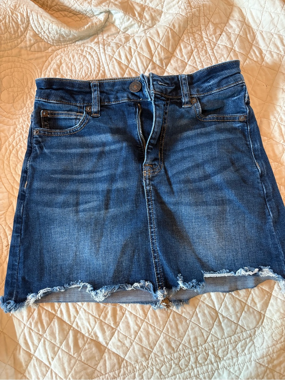 American Eagle Outfitters Dark Blue Denim Mini Skirt